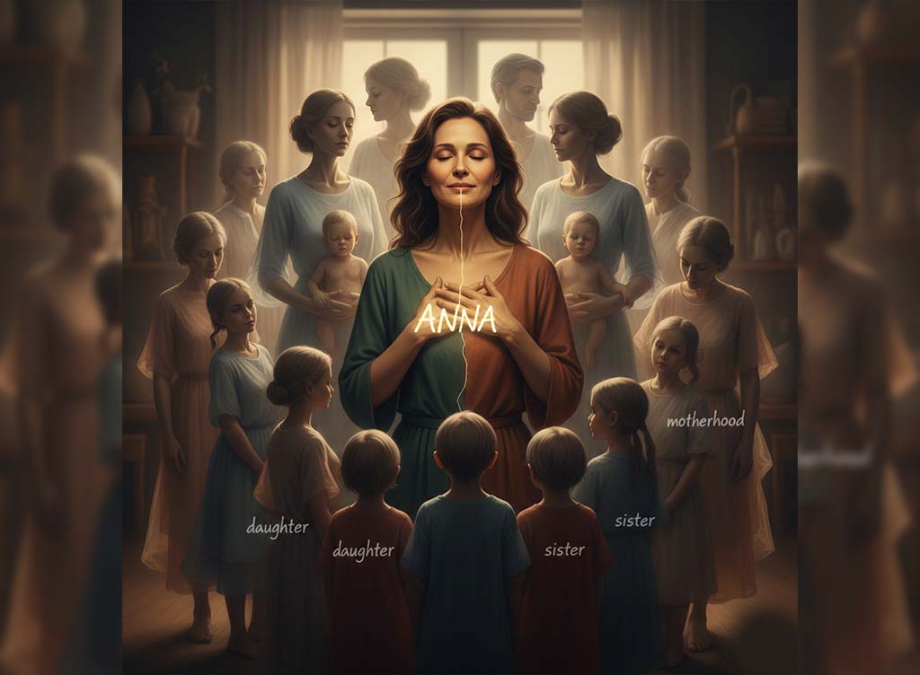 A Woman, In Between Everyone Else