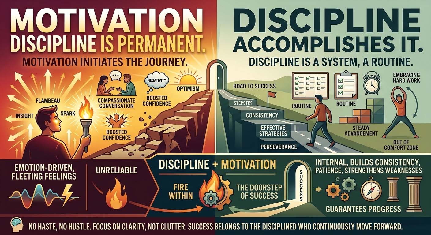 Motivation Is Temporary, Discipline Is Permanent